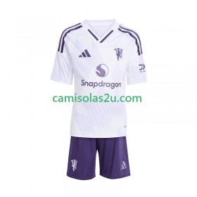 Camisolas de futebol Manchester United Criança Equipamento Alternativa 2025/26 Manga Curta